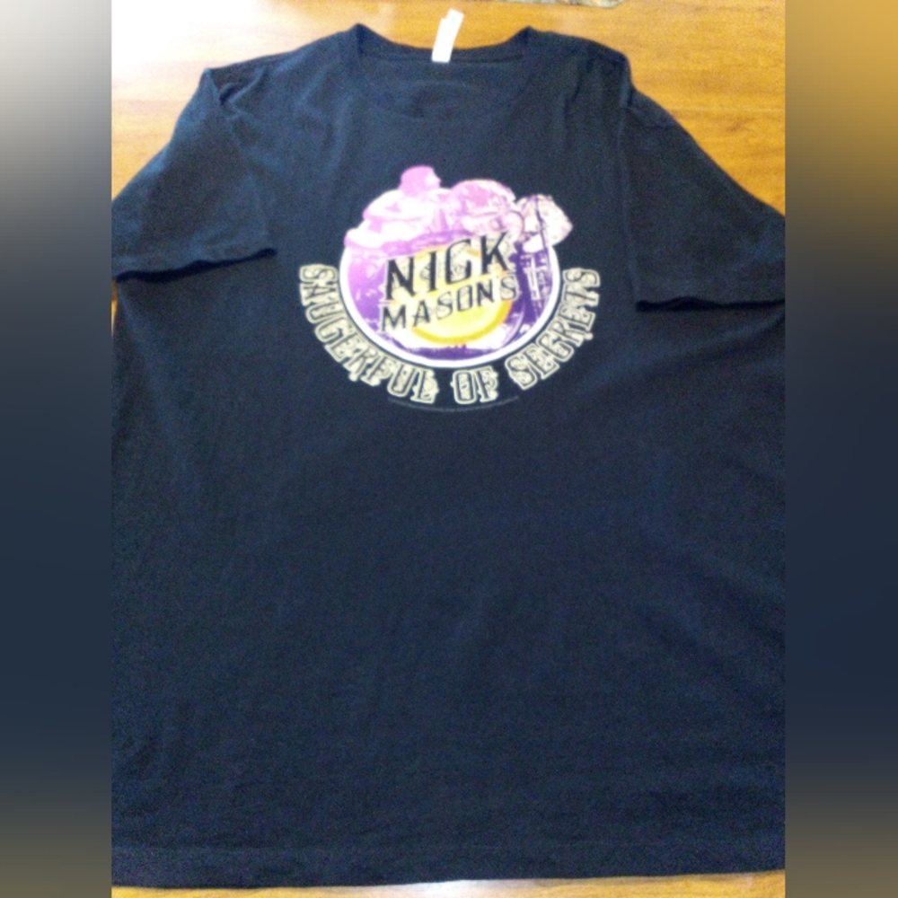 Nick Mason's 'Pink Floyd' Saucerful Of Secrets 2019 Black XL Tour T-Shirt